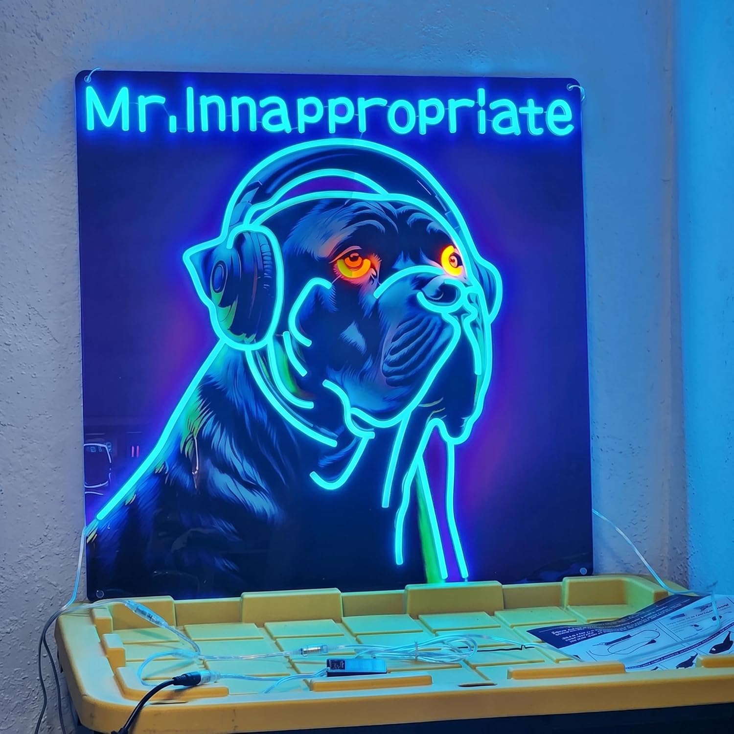 Party Games Name - ป้ายไฟนีออน LED แบบกำหนดเอง ตกแต่งผนังอะคริลิกพร้อมชื่อหรือโลโก้ สำหรับงานแต่งงาน งานวันเกิด