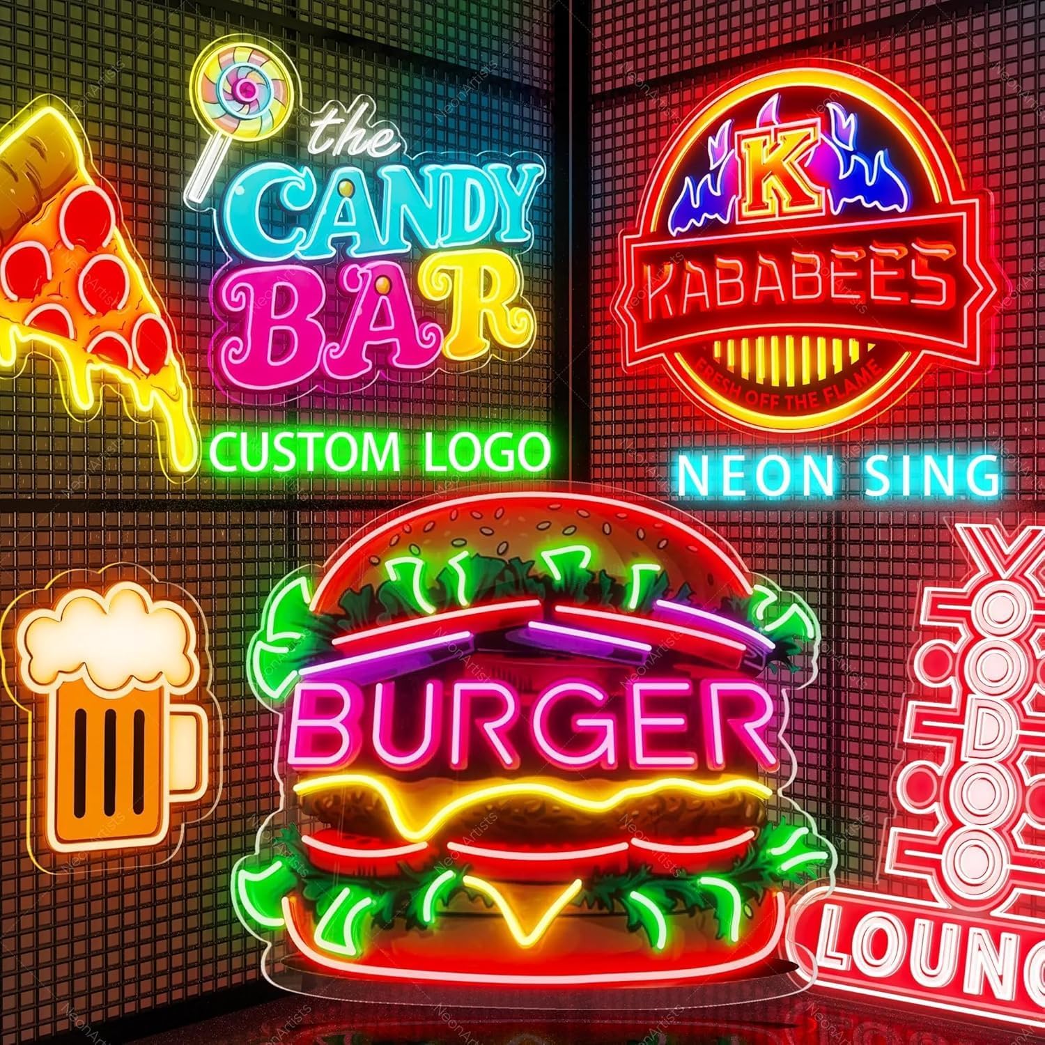 ป้ายไฟนีออน LED แบบกำหนดเอง ตก - Party Games Name บทวิจารณ์และราคา
